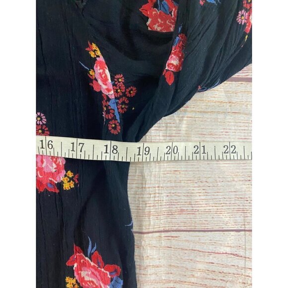 Angie Women's Bohemian Cold Shoulder Floral Blouse - Medium - Picture 9 of 10